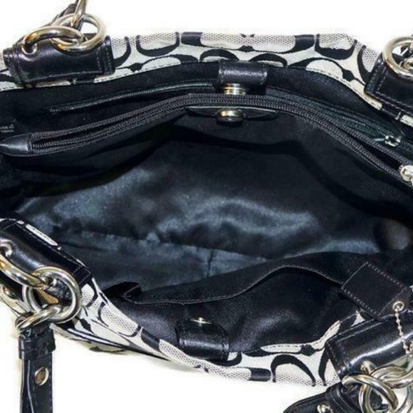 Coach Penelope Carryall Canvas Handbag Tote F16540 - Picture 7 of 8